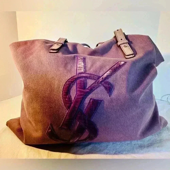 YSL Rive Gauche X-Large Canvas Tote - Picture 9 of 16